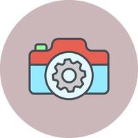 Camera Settings Icon Design vector