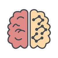 Machine Learning Icon Design vector