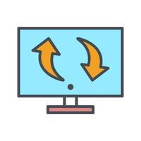 Migrate Icon Design vector