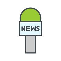 News Microphone Icon Design vector