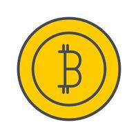 Bitcoin Icon Design vector