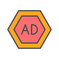Ad Blocker Icon Design vector