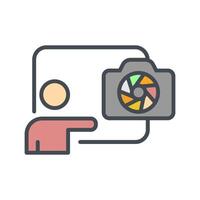 Photography Workshops Icon Design vector