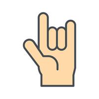 Love You Gesture Icon Design vector