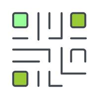 QR Code Icon Design vector