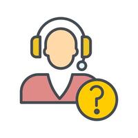 Help Request Icon Design vector