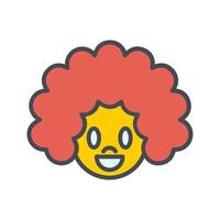 Clown Face Icon Design vector