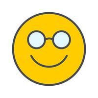 Nerd Face Icon Design vector