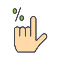 Click Through Rate Icon Design vector