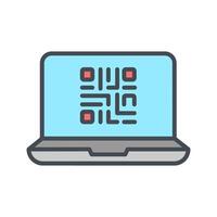 QR Code Scanner App Icon Design vector