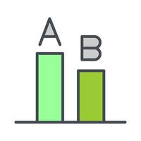 AB Testing Icon Design vector