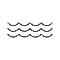 Water Wave Icon Design vector