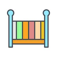 Nursery Cots Icon Design vector