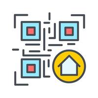 QR Code Menu Icon Design vector