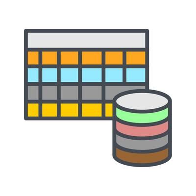 Table Data Icon Design