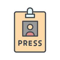 Press Pass Icon Design vector