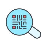 QR Code App Icon Design vector