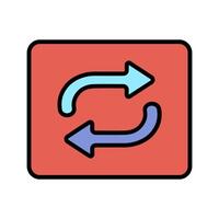 Repeat Button Icon Design vector
