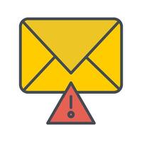 Message Alert Icon Design vector