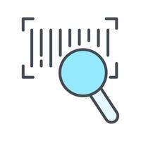 Barcode Database Icon Design vector