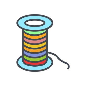 diseño de icono de hilo vector