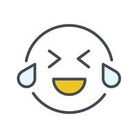 Face with Tears of Joy Icon Design vector