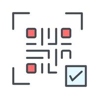 QR Code Link Icon Design vector