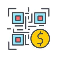 QR Code Payment Icon Design vector