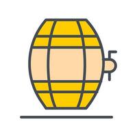 Wine Barrel Rack Icon Design vector