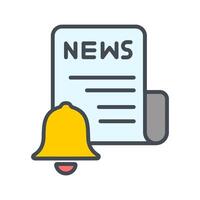 News Update Icon Design vector