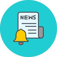 News Update Icon Design vector