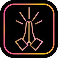 Folded Hands Icon Design vector