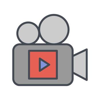 Camera Essentials Icon Design vector