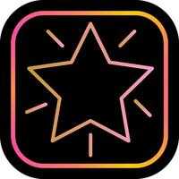 Glowing Star Icon Design vector