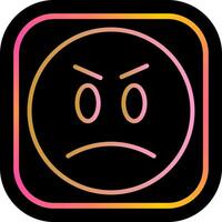 Angry Face Icon Design vector