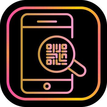 QR Code Authentication Icon Design vector