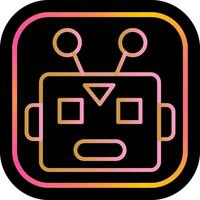 Robot Face Icon Design vector