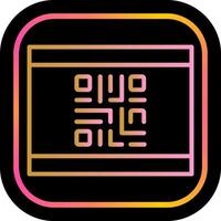 QR Code Business Card Icon Design vector