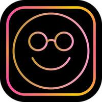 Nerd Face Icon Design vector