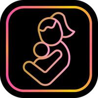 Mother and Child Icon Design vector