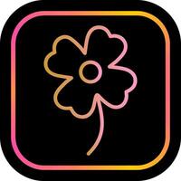 Four Leaf Clover Icon Design vector