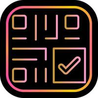 QR Code Checkout Icon Design vector