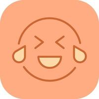 Face with Tears of Joy Icon Design vector