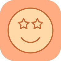 Star-Struck Icon Design vector