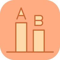 AB Testing Icon Design vector