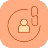 Contact Links Icon Design vector