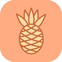 Pineapple Icon Design vector
