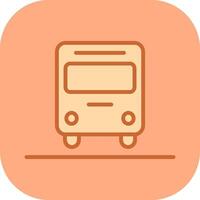 Oncoming Bus Icon Design vector