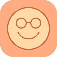 Nerd Face Icon Design vector