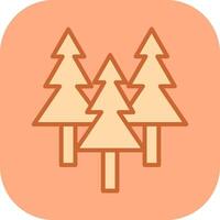 Evergreen Tree Icon Design vector